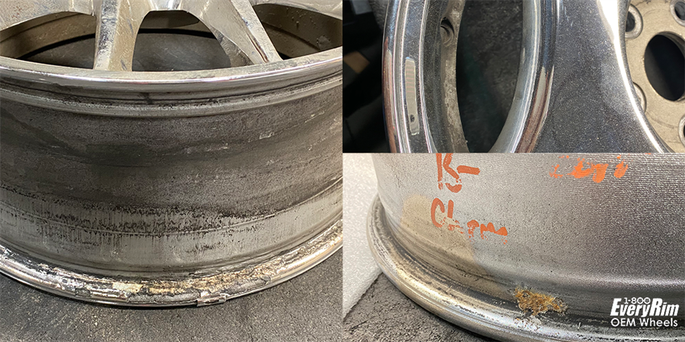 Corrosion on a wheel
