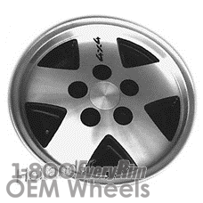Picture of GMC S15 (1991-1994) 15x7 Aluminum Alloy Machined with Black 5 Spoke [01320B]