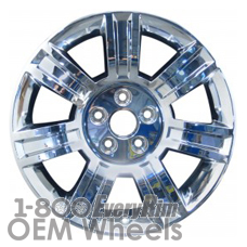 Picture of Cadillac DTS (2008-2011) 18x7.5 Aluminum Alloy Chrome Clad 7 Spoke [04644]