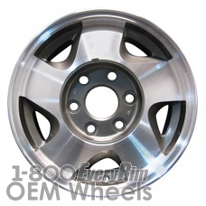 Picture of Chevrolet 1500 PICKUP (1992-1999) 16x7 Aluminum Alloy Machined with Charcoal 5 Spoke [05015]