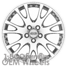 Picture of Volvo 70 SERIES (2007) 18x7.5 Aluminum Alloy Chrome 7 Split Spoke [70307]