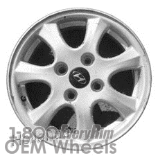 Picture of Hyundai TIBURON (2001) 15x6 Aluminum Alloy Silver 7 Spoke [70773]