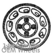 Picture of Daihatsu CHARADE (1988-1992) 13x5 Aluminum Alloy White 9 Slot [73138A]