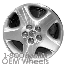 Picture of Infiniti Q45 (2000) 17x7.5 Aluminum Alloy Machined with Silver 5 Spoke [73658]