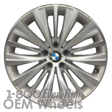 Picture of BMW 550i GT (2014-2017) 19x8.5 Aluminum Alloy Machined with Silver 15 Spoke [86035]