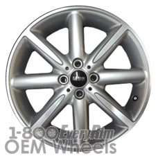 Picture of Mini COOPER (2013-2015) 17x7 Aluminum Alloy Machined with Silver 8 Spoke [86073]